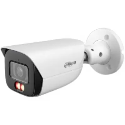 Camera IP Dahua IPC-HFW3849E-AS-IL-0280B, 8 MP, 2.8mm, Smart Dual Light (IR/WL 30m), AI SMD 4.0 & SSA, WizSense, microfon, slot card, IP67, PoE