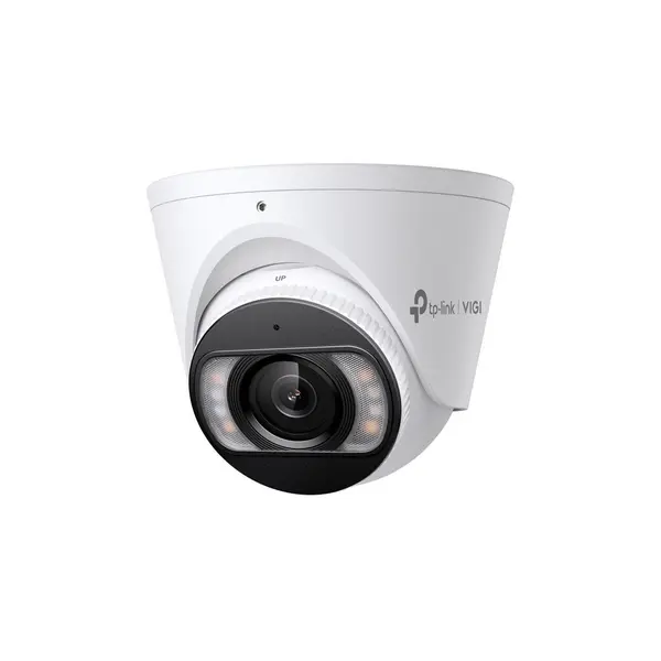 Camera IP dome cu iluminare duala TP-Link VIGI InSight S485PI, 8 MP, 4 mm, IR/lumina alba 30 m, microfon si difuzor, slot card, PoE