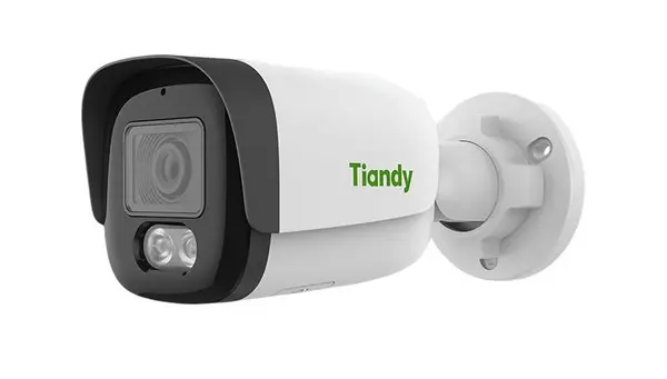 Camera IP exterior Tiandy 2MP Color Maker Dual Light IR 50m LED alb 15m lentila 2.8mm microfon PoE IP67 microSD AI TC-C32WN-3ERA-28
