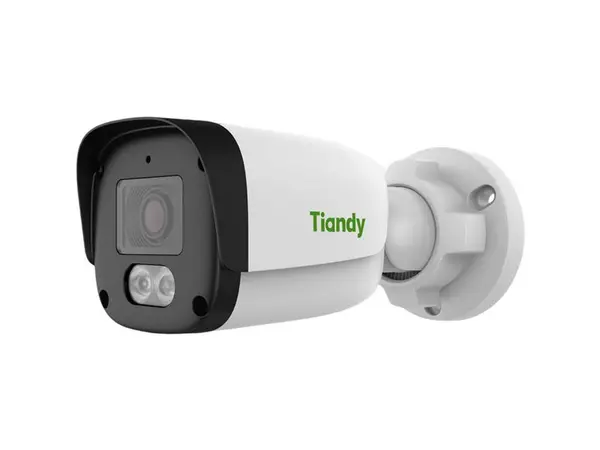 Camera IP exterior Tiandy 2MP LED alb 15m lentila 2.8mm microfon PoE IP67 Smart Alarm TC-C32QV-2FNA-28