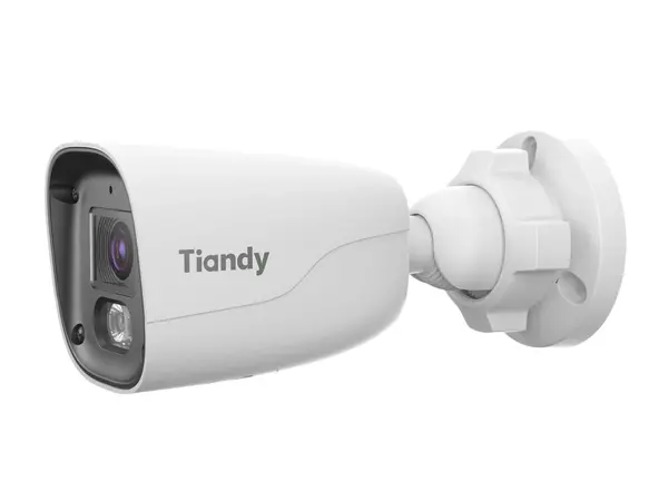 Camera IP exterior Tiandy 4MP Dual Light IR 50m LED alb 15m lentila 2.8mm microfon PoE IP67 microSD AI TC-C344S-2ETA-28
