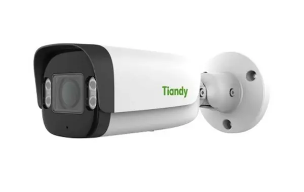 Camera IP exterior Tiandy 8MP Color Maker Dual Light IR 80m LED alb 15m lentila varifocala 2.7-13.5mm microfon PoE IP67 microSD AI TC-C38US-3LHA-27135