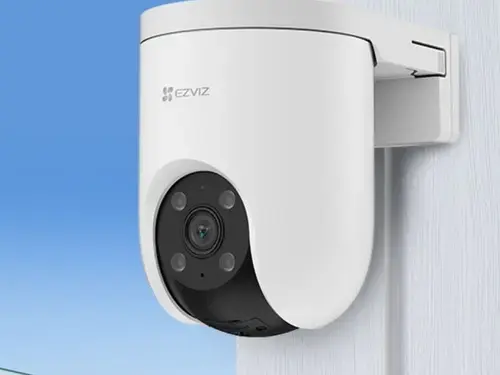 Camera IP Ezviz CS-H8c (3MPPoE), 2K, alarma, rotire si inclinare din aplicatie, iluminare duala, detectie cu AI, microfon, difuzor, PoE, slot microSD