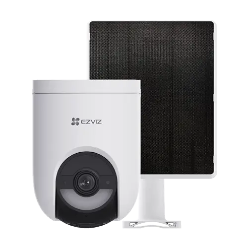 Camera IP EZVIZ Wi-Fi6 PT + panou solar 5W, 4MP, baterie 5.200 mAh, Lumina alba 15m, Audio bidirectional, Alarma - CS-HB8c-SP(4MP)