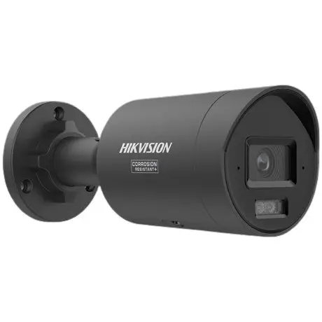 Camera IP HIKVISION DS-2CD2047G3-LI2UY-2.8mm-BLACK, 4MP, lentila 2.8mm, Smart Hybrid Light 40m ColorVu3, microfon, PoE, alarma, slot card, IP67