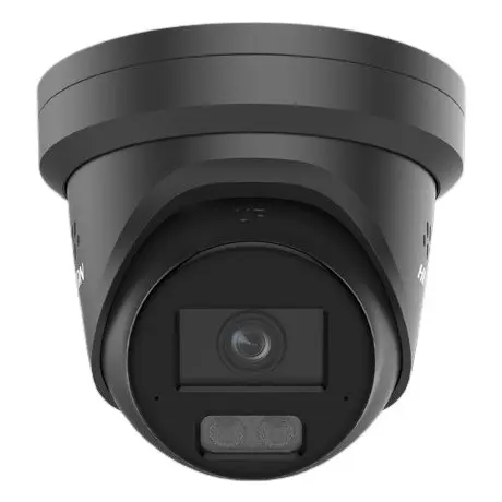 Camera IP HIKVISION DS-2CD2347G3-LIS2UY-SL-2.8mm-BLACK, 4MP, lentila 2.8mm, Smart Hybrid Light 30m ColorVu3, PoE, Alarma, microfon, difuzor, slot card