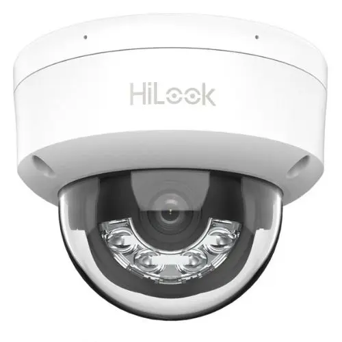 Camera IP HiLook, 8MP, iluminare duala 30m, lentila 2.8mm, microfon, PoE, IP67 - IPC-D180HA-LU