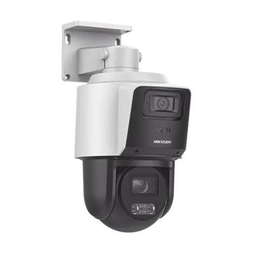 Camera IP PTZ TandemVu, 4MP, zoom optic 4X, IR 40m DarkFighter, WL 30m, PoE+ - HIKVISION DS-2SE3C404MWG-E14-2.8mm