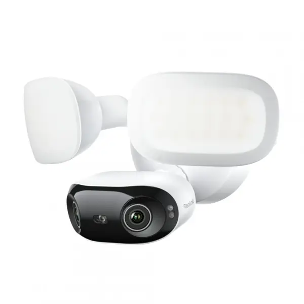 Camera IP Reolink 8MP 4K Floodlight IR 30m, lentila duala 2.8mm, Wi-Fi 6, microfon si speaker, sirena si lumini de descurajare, F751W