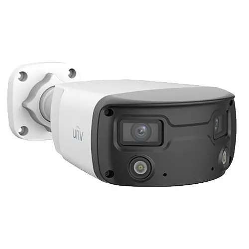 Camera IP seria Colorhunter 4MP, Lumina Alba 30m, Audio, Alarma, Doua lentile, PoE, IP 67, IK10 - UNV IPC2K24SE-ADF40KMC-WL-I0