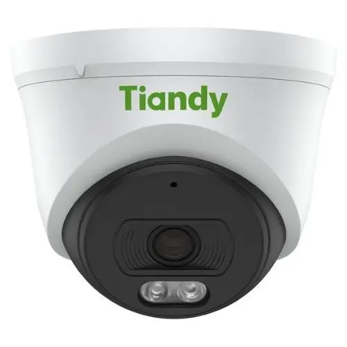 Camera IP turret Color Maker Tiandy, 5MP 2K+, IR/LED alb 30m/15m, Microfon, PoE, IP66 - TC-C35XS-I3WEYSV5.0