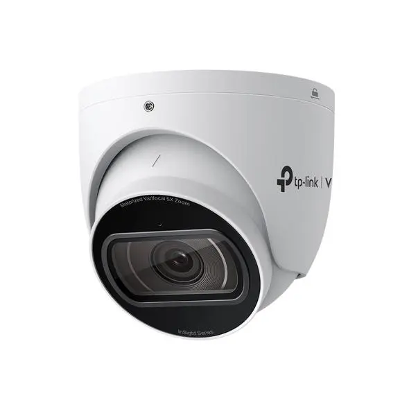 Camera IP Turret TP-Link VIGI, 4MP, IR 60m, lentila varifocala motorizata 2.7-13.5mm, zoom optic 5X, PoE, H.265+, Smart Detection AI persoane si vehicule, IP67, IK10, INSIGHT S445ZI