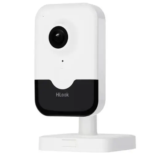 Camera IP Wi-Fi Cube Hikvision HiLook, AcuSense, 4MP, IR 10m, Microfon, Difuzor, slot microSD - IPC-C340HA-D/W(W)