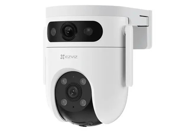 Camera IP Wi-Fi Ezviz Dual PT panoramica CS-H9c(5mp+5mp), 5MP+5MP, Iluminare Duala, Alarma Acustica si Optica, Auto Tracking, slot MicroSD