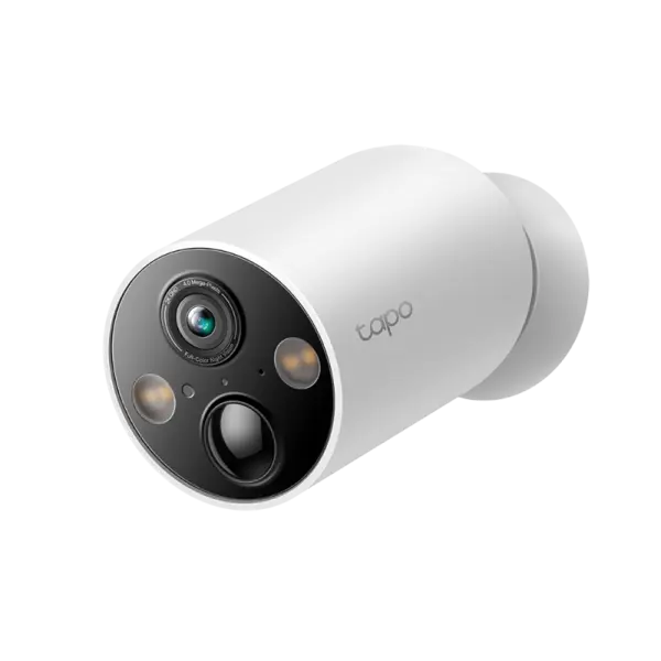 Camera IP wireless interior/exterior TP-Link TC85, 4MP 2K QHD, IR 15m si vedere color, lentila fixa 2.1mm, microfon si difuzor, baterie 10000mAh, fara PoE
