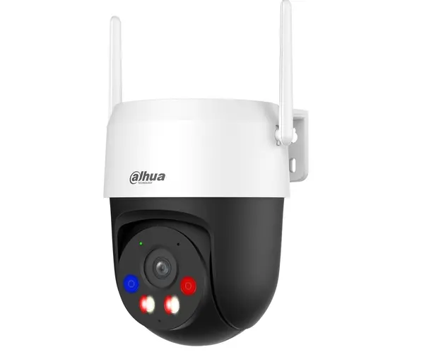 Camera IP wireless rotativa Dahua, Wi-Fi 6, 5MP, lentila 4mm, Iluminare duala, Alarma, Comunicare bidirectionala, slot microSD, IP66 - IPC-P5AS-PV