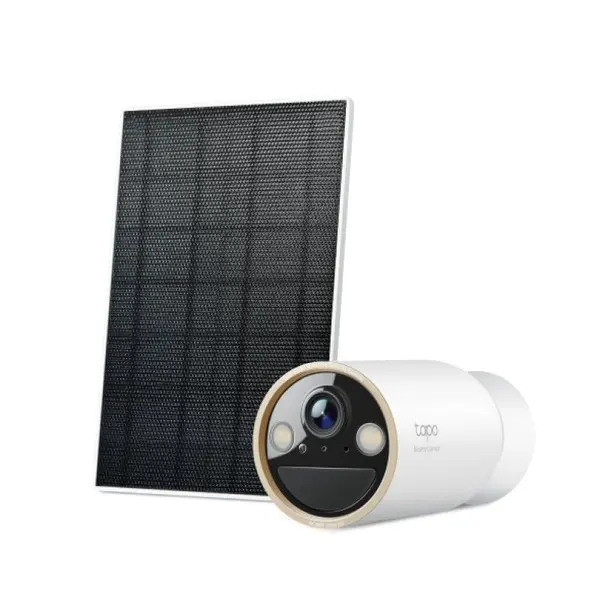Camera IP wireless solara, exterior, 4K 8MP, lentila 3.17 mm, IR 14.9 m, Wi-Fi dual-band, IP66, TAPO C460 KIT