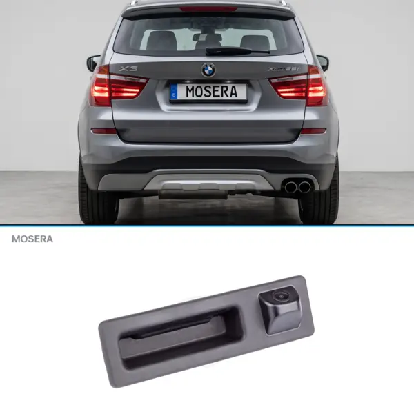 Cameră marșarier BMW X3 2009-2017 în mâner AHD 1080P NTSC MOSERA