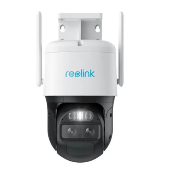 Camera rotativa GSM 4G PTZ Reolink TrackMix LTE G770, 8 MP, 2.8 - 8 mm, lumina alba / IR 30 m, dual band, microfon si difuzor, acumulator 5100 mAh, slot card, zoom hibrid 6x, auto tracking