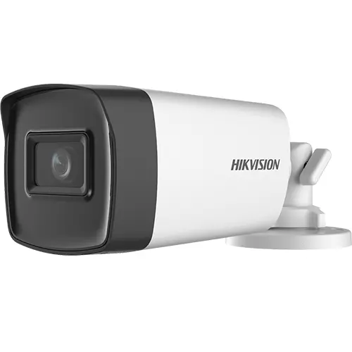 Camera supraveghere analog 2MP, lentila 2.8mm, IR 40m, Audio integrat - Hikvision DS-2CE17D0T-IT3FS-2.8mm