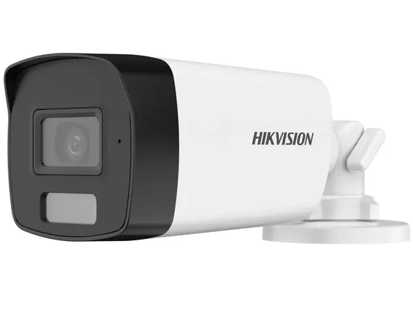 Camera supraveghere analogica Hikvision DS-2CE17U0T-LF, 8MP 4K, 2.8mm, iluminare duala 40m, IP67, plastic si metal