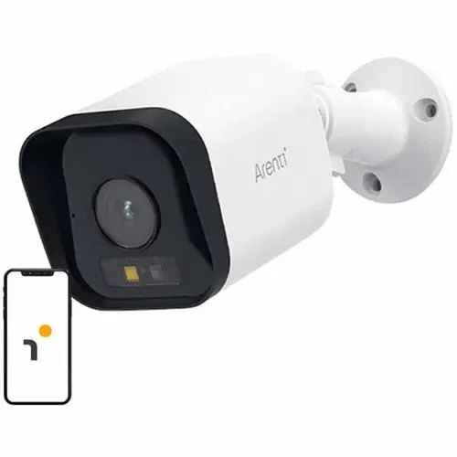 Camera supraveghere Arenti O3, 2.5K, 4 MP, bullet, wireless 2.4 GHz, BLE 5.0, microSD max 256GB, exterior, night vision 10m, audio bidirectional, compatibil Alexa si Google Assistant