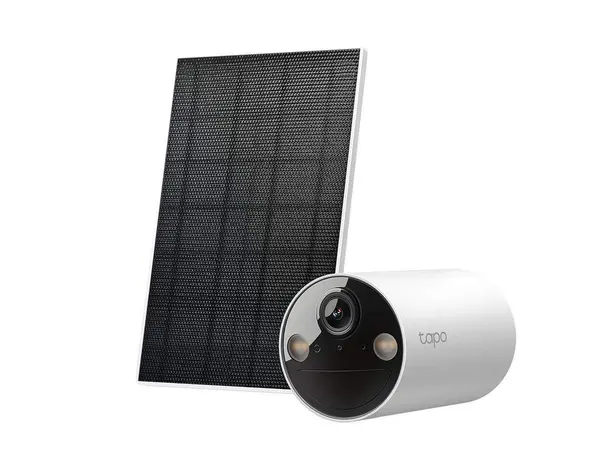 Camera supraveghere cu panou solar si baterie Tapo C410 KIT, 2K 3MP, Wi-Fi, iluminare duala, audio bidirectional, detectie cu AI, IP65