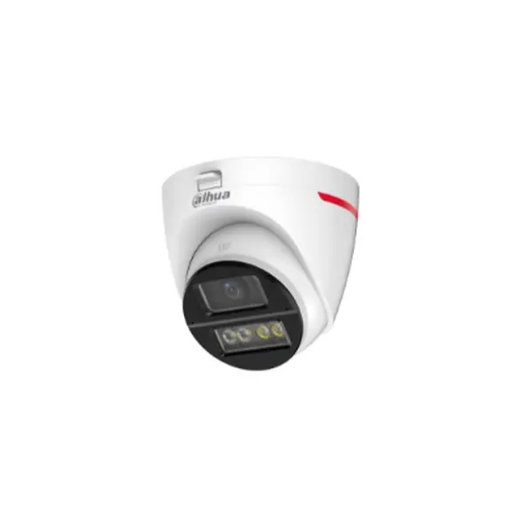 Camera supraveghere Dome analogica Dahua WizColor HAC-HDW1549X-A-PRO-0360B-DIP, 5 MP, 3.6 mm, lumina calda 50 m, microfon dublu