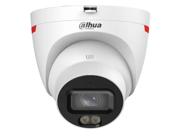 Camera supraveghere dome IP Dahua IPC-HDW2249T-S-LED-0280B-PRO, WizSense, 2MP, WizColor, LED alb 30m, Audio, PoE, IP67