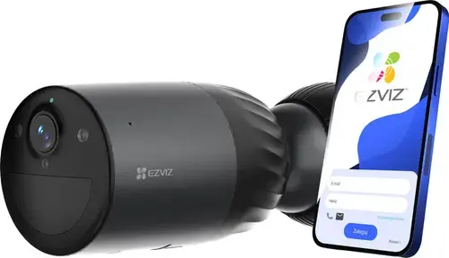 Camera supraveghere exterior cu baterie Ezviz BC1C, 4K, Iluminare duala, Wi-Fi 6, audio, slot microSD, IP65, CS-BC1c (4K)