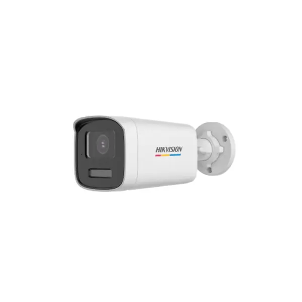 Camera supraveghere exterior cu iluminare duala Hikvision DS-2CE12UF3T-LS, 8 MP, 2.8 mm, color, IR/lumina alba 40 m, microfon