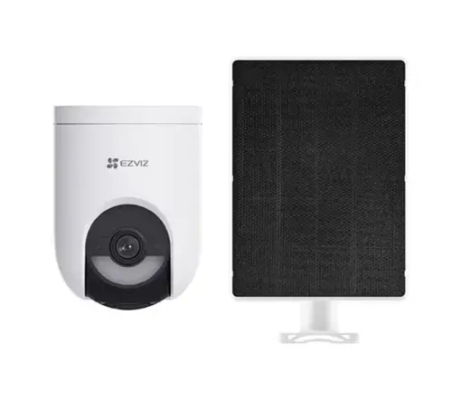 Camera supraveghere exterior EZVIZ HB8 Lite 4G, CS-HB8c (4MP W4GA), 2K+, 4G LTE, Wi-Fi 6, Rotatie/Inclinare 360, detectie AI oameni/vehicule, baterie