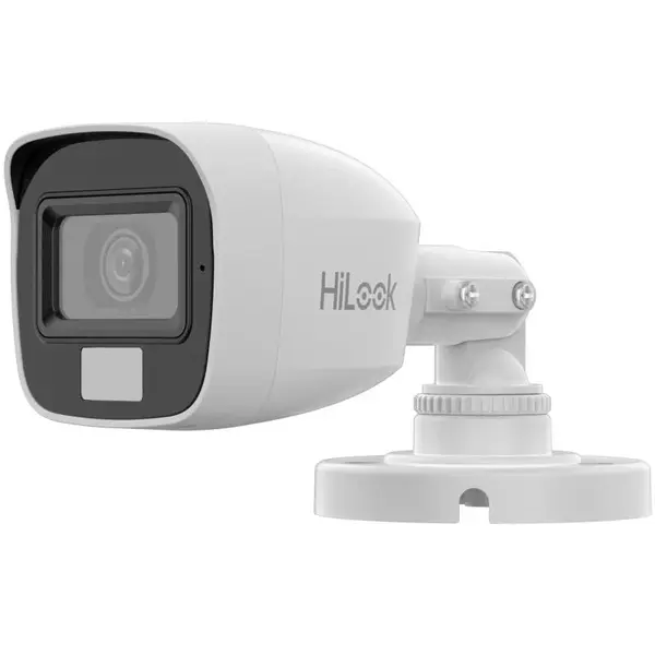Camera supraveghere exterior HiLook THC-B127-LMC, 2MP, Iluminare duala, 4-in-1, IP66