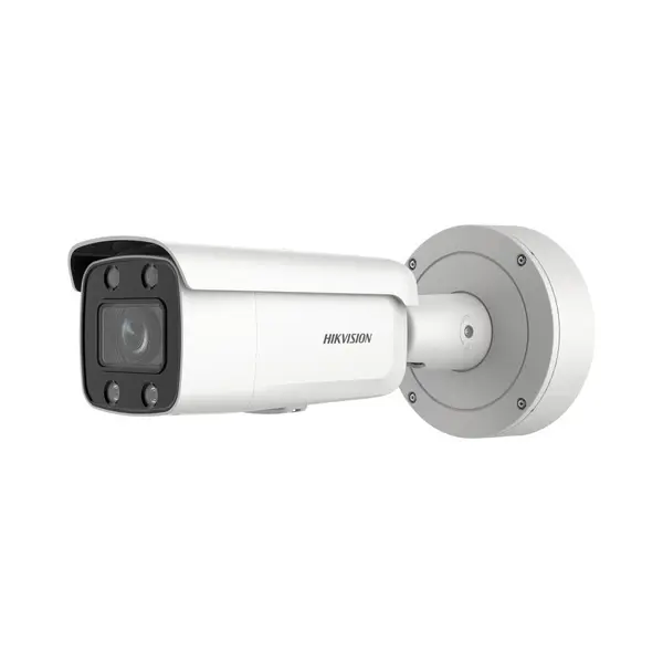 Camera supraveghere exterior IP ColorVu Hikvision DS-2CD2647G2-LZSC, 4 MP, 3.6 - 9 mm motorizata, lumina calda 60 m, slot card, protectie perimetrala, PoE