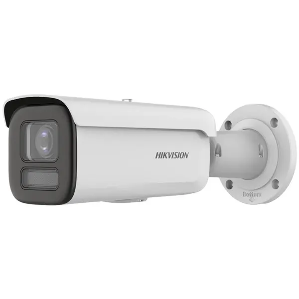 Camera supraveghere exterior IP cu iluminare duala Hikvision ColorVu DS-2CD2687G2HT-LIZS, 8 MP, 2.8 - 12 mm, motorizat, IR/lumina alba 60 m, slot card, detectie miscare, protectie perimetrala, PoE