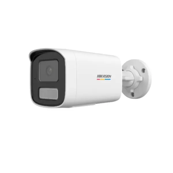 Camera supraveghere exterior IP cu iluminare duala Hikvision ColorVu DS-2CD1T47G3H-LIUF/SL, 4 MP, 2.8 mm, microfon si difuzor, IR + lumina alba 50 m, stroboscop, alarma, slot card, PoE