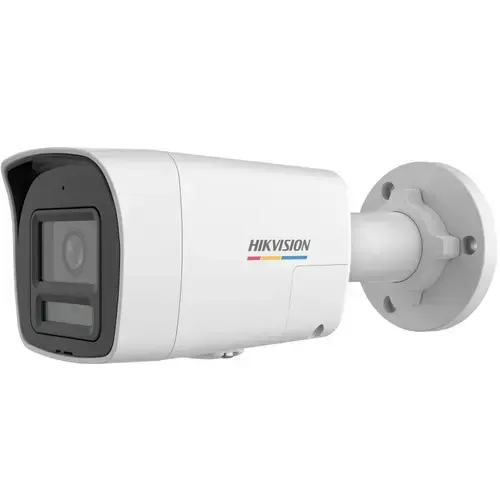 Camera supraveghere exterior IP cu iluminare duala Hikvision ColorVu DS-2CD1027G2H-LIUF/SL(2.8MM), 2MP, 2.8 mm, IR/lumina alba 30 m, microfon si difuzor, slot card, PoE, lumina stroboscopica