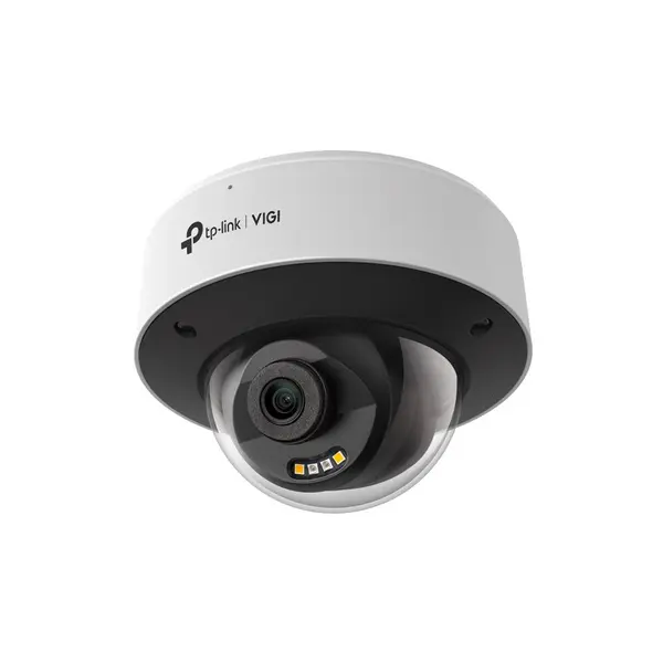Camera supraveghere exterior IP Dome Full-Color cu iluminare duala TP-Link VIGI InSight S245, 4 MP, 2.8 mm, IR/lumina alba 30 m, microfon si difuzor, slot card, PoE