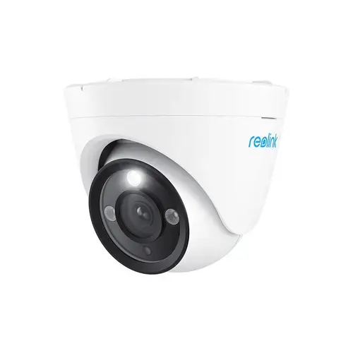 Camera supraveghere exterior IP Dome Reolink P434, 4k, microfon, difuzor, slot card, zoom optic 3x