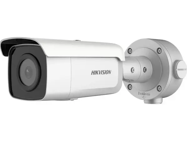Camera supraveghere exterior IP Hikvision DS-2CD3T86G2-4IS, AcuSense, 8MP, 2.8mm, IR 90m, Functii AI, slot microSD, PoE, IP67