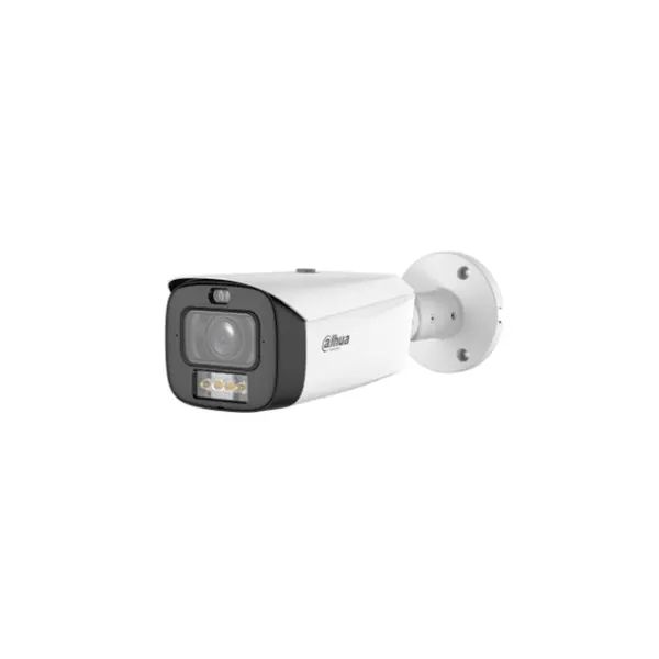 Camera supraveghere exterior IP motorizata cu iluminare duala Dahua WizSense HAC-HFW3849T1-ZAS-PV-2712-PRO, 8 MP, 2.7-12 mm, IR/lumina calda 60/60 m, detectie AI, alarma, microfon dublu, difuzor, slot card, PoE