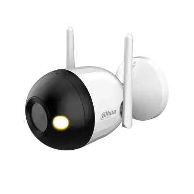 Camera supraveghere exterior IP WiFi Full Color Dahua F2C-LED-2.8MM, 2 MP, 2.8 mm, lumina calda 30 m, microfon, slot card