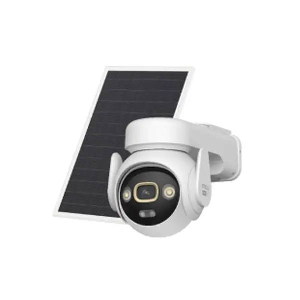 Camera supraveghere exterior PT 4G/WiFi cu panou solar IMOU AOV PT IPC-SA7E-T-5M0T3/FSP008, 8MP, 3.6 mm, IR 20 m, acumulator 15000 mAh, sirena, lumina alba, microfon si difuzor, slot card