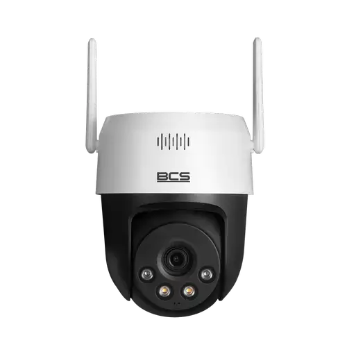 Camera supraveghere interior BCS LINE BCS-L-PTHOME04, 5MP, 2560x1920, 4mm, IR 30m, Microfon, Difuzor, Wi-Fi, IP66 (Alb)