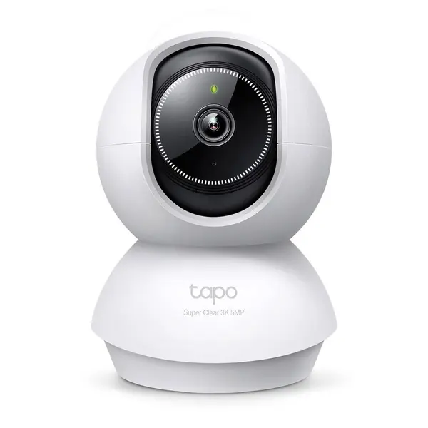 Camera supraveghere interior IP wireless WiFi PT TP-Link TAPO C230, 5 MP, 4 mm, IR 12 m, slot card, microfon si difuzor, detectie smart, 360 grade