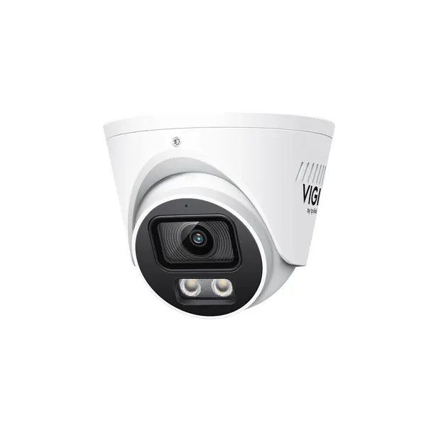 Camera supraveghere IP Dome cu iluminare duala TP-Link VIGI ColorPro InSight S445S, 4 MP, 2.8 mm, IR/lumina alba 30 m, microfon si difuzor, slot card, PoE