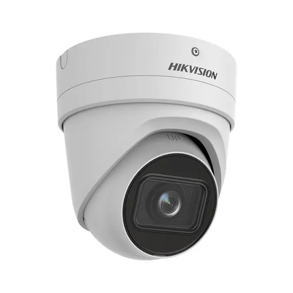 Camera supraveghere IP Dome Hikvision Acusense Darkfighter DS-2CD2H46G2-IZSC, 4 MP, IR 40 m, 2.8-12 mm, slot card, PoE, IP66, clasificare persoane/vehicule