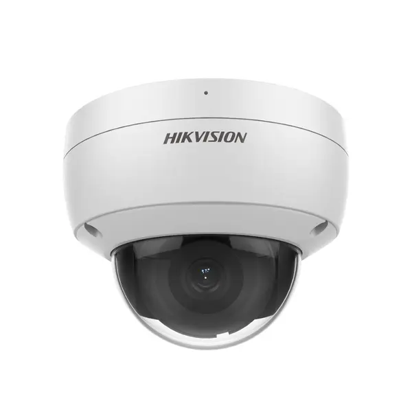 Camera supraveghere IP Dome Hikvision AcuSense DarkFighter DS-2CD2146G2-ISU, 4 MP, IR 30 m, 2.8 mm, microfon, slot card, PoE
