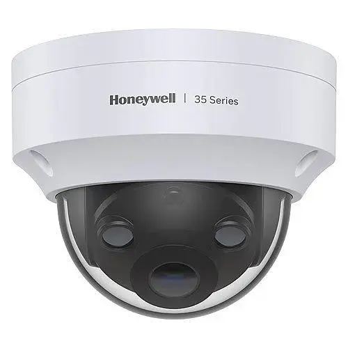 Camera supraveghere IP Dome Honeywell HC35W45R3, 5 MP, 2.8 mm, IR 40 m, slot card, PoE, detectare msicare