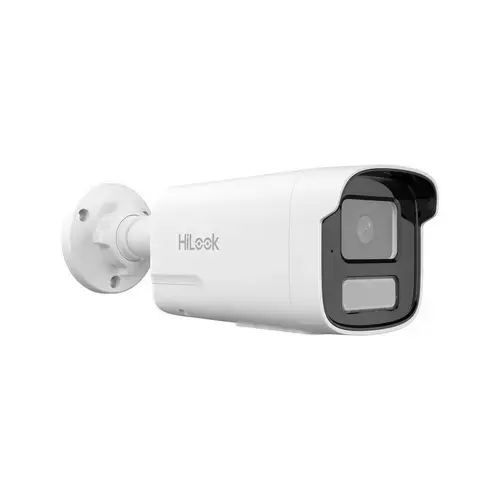 Camera supraveghere IP exterior cu iluminare duala Hikvision HiLook Smart Hybrid Light IPC-B420HA-LUF/SL, 2 MP, 4 mm, IR / lumina alba 50 m, microfon / difuzor, detectie persoane/vehicule, PoE